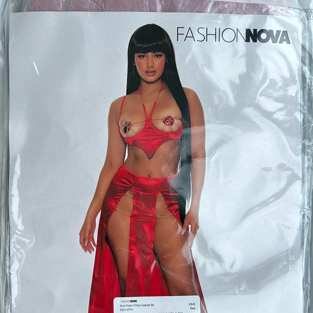 Devil Red skirt set Halloween costume